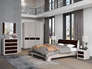 Модульная спальня Камелия Monro (Сантан) Бодега белая